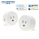 FrankEver Hot Sale US Mini Smart Socket 10A Wifi Plug Timing Switch Voice Control Work with Alexa Google Assistant
