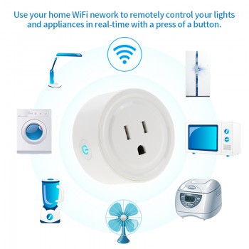 FrankEver Hot Sale US Mini Smart Socket 10A Wifi Plug Timing Switch Voice Control Work with Alexa Google Assistant