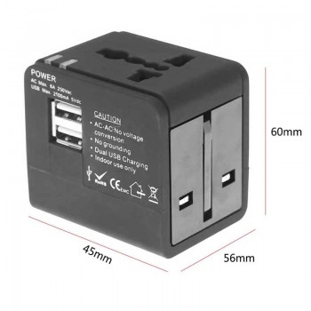 Universal Travel Adapter Power Adapter Electric Plugs Sockets Adapter Converter USB Travel Socket Plug Power Charger Converter