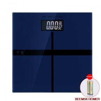 Bathroom Floor Scale Household Electronic Digital Body Bariatric LCD Display Division Value 180kg/100g temperature monitoring