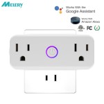Wifi Smart US Electric Power Plug Outlets Socket with USB Adapter Homekit Compatible with Amazon Alexa Google Home mini, IFTTT