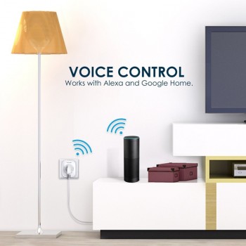BlitzWolf BW-SHP2 WIFI Smart Socket EU Plug 220V 16A Remote Control Smart Timing Switch Work For Amazon Alexa/Google Assistant