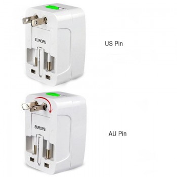 Electric Plug power Socket Adapter International travel adapter Universal Travel Socket USB Power Charger Converter  EU UK US AU