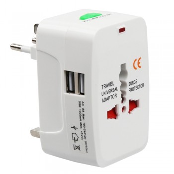 Electric Plug power Socket Adapter International travel adapter Universal Travel Socket USB Power Charger Converter  EU UK US AU