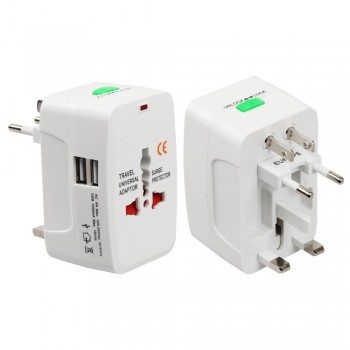 Electric Plug power Socket Adapter International travel adapter Universal Travel Socket USB Power Charger Converter  EU UK US AU