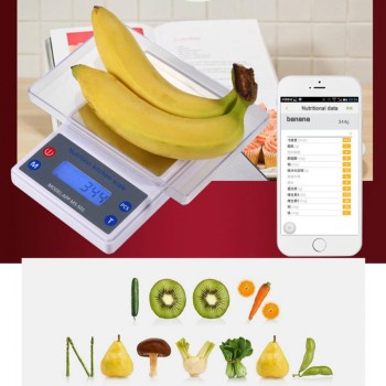 Digital Electronic Scales Steelyard Food Bluetooth Nutrition Weight Libra Stainless Steel Smart Scales