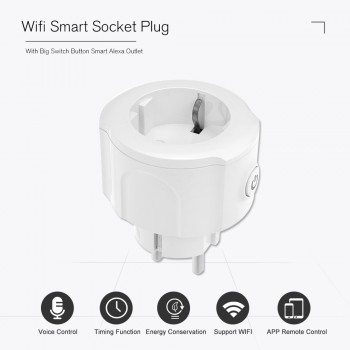 Wifi Smart Socket Plug APP Smart Remote Control Timing Function Voice Control EU Plug Type E for Amazon Alexa Google Home IFTTT