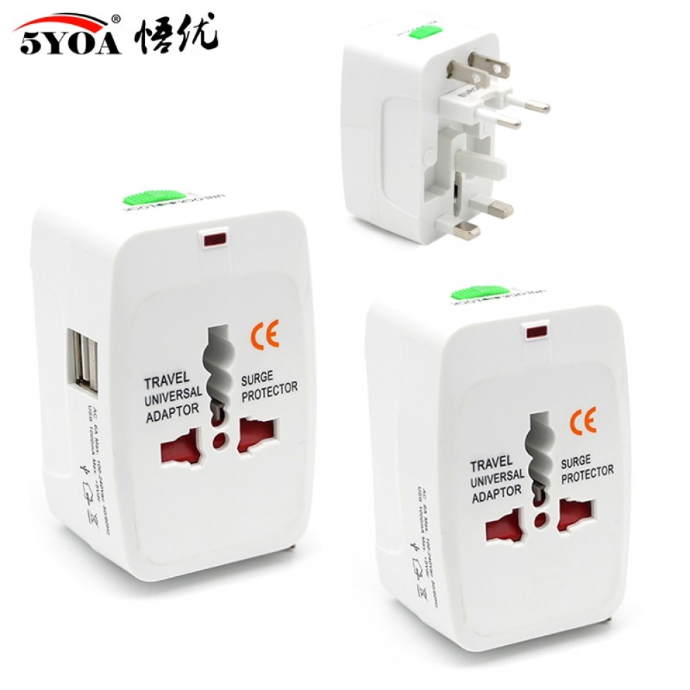 Electric Plug Power Socket Adapter International Travel Universal Socket Power Charger Converter EU UK US AU Option USB