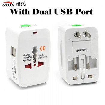 Electric Plug Power Socket Adapter International Travel Universal Socket Power Charger Converter EU UK US AU Option USB