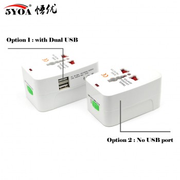 Electric Plug Power Socket Adapter International Travel Universal Socket Power Charger Converter EU UK US AU Option USB