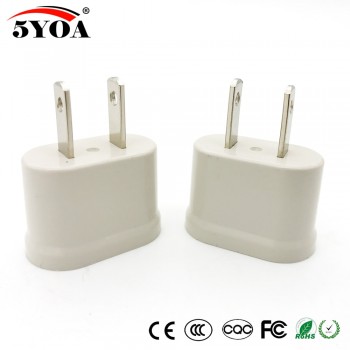 5YOA US USA EU EURO Europe Travel Power Plug Adapter Charger Converter USA converter White