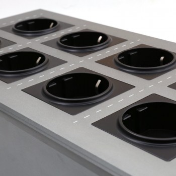 DHL free Viborg VE80 8 channel Power Distributors amp; Filters with 4 Square red copper connect EU schuko socket
