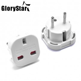 New Free Shipping UK to EU plug adapter AC Power Plug Portable UK to EU Travel Adapter Socket 10A/16A 240V UK to EU Plug Adapter