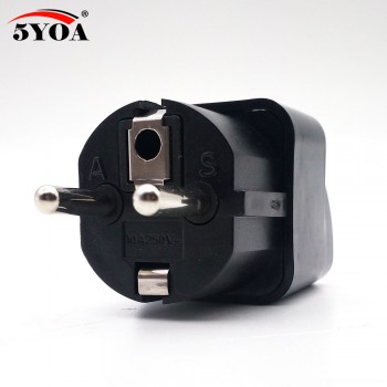 10pcs/lot International Travel Universal Adapter Electrical Plug For UK US EU AU to EU European Socket Converter White