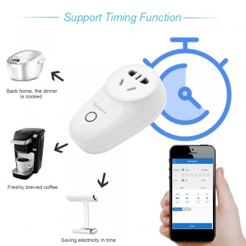 Sonoff S26 WiFi Smart Socket Wireless Plug Power Sockets Smart Home Switch For Alexa Google Assistant IFTTT Wireless Socket