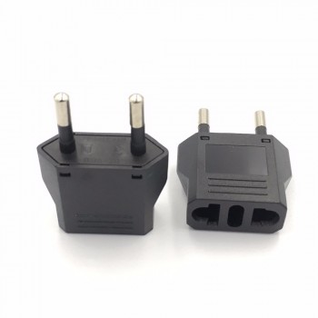 High Quality 2pcs US USA to EU EURO Europe Travel Power Plug Adapter Charger Converter for USA converter