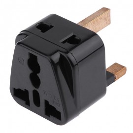 2 in 1 Universal to UK Plug Adapter Travel to UK/Hong Kong Type G Adapter Converter Socket Splitter Plug Charger Electrical Plug