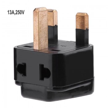 2 in 1 Universal to UK Plug Adapter Travel to UK/Hong Kong Type G Adapter Converter Socket Splitter Plug Charger Electrical Plug