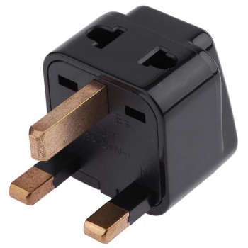 2 in 1 Universal to UK Plug Adapter Travel to UK/Hong Kong Type G Adapter Converter Socket Splitter Plug Charger Electrical Plug