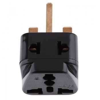2 in 1 Universal to UK Plug Adapter Travel to UK/Hong Kong Type G Adapter Converter Socket Splitter Plug Charger Electrical Plug
