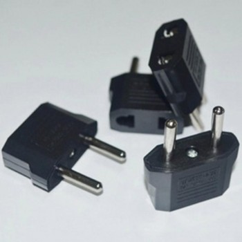 2pcs Universal US To EU Plug USA To Euro Europe Travel Wall AC Power Charger Outlet Adapter Converter Household Parts #20