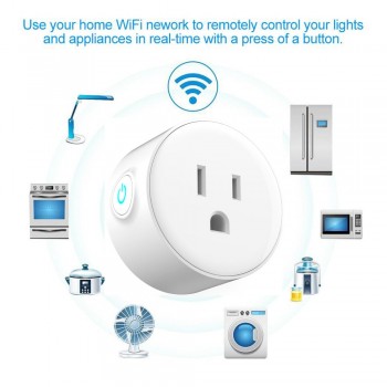 [Original]Tonbux US Smart Plug,WiFi Remote Control with Alexa,Timing on/off The Power,Samrt Google Home Electric Mini Socket