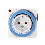 LEORY EU Plug 230V 16A Timer Socket 24 Hour Electrical Mechanical Smart Timer Wall Outlet