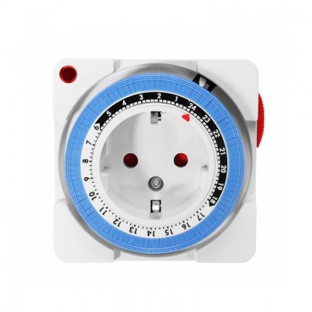 LEORY EU Plug 230V 16A Timer Socket 24 Hour Electrical Mechanical Smart Timer Wall Outlet