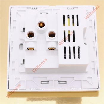 WILTEEXS 1pcs Dual 2 USB Ports Electric Wall Charger Dock Socket Power AC/DC Power Adapter Plug Outlet Panel Plate Wholesale