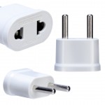 Pohiks 1pc US USA To EU Europe Adapters White High Quality AC Travel Power Plug Adapter Converter Wall Charger