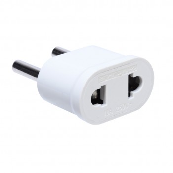 Pohiks 1pc US USA To EU Europe Adapters White High Quality AC Travel Power Plug Adapter Converter Wall Charger