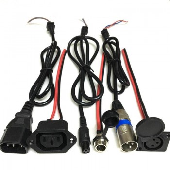Lithium Li-ion Battery eBike e-bike Balance Car Charging Plug Socket Charger Interface Cable Wire Connector GX12 T type Canon