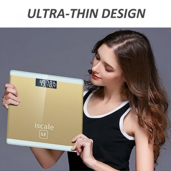Bathroom Scales Floor Body Smart Electric Digital Weight Health Balance Scale Toughened Glass LCD Display 150kg/50g