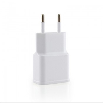 EU Plug 5V 2A Dual Ports USB Charging Plug Connector Commercial Travel Home Wall Charger Adapter Double USB Power Socket Dock