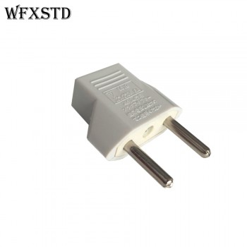 2pcs New CN US To EU Euro Europe Plug Adapter 2 Round Socket Converter Travel Electrical Power Adapter Socket China To EU Plug