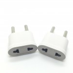 MAIF Good Sale 2pcs US USA to EU EURO Europe Travel Power Plug Adapter Charger Converter for USA converter White