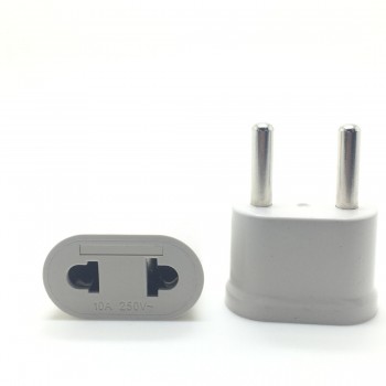 MAIF Good Sale 2pcs US USA to EU EURO Europe Travel Power Plug Adapter Charger Converter for USA converter White