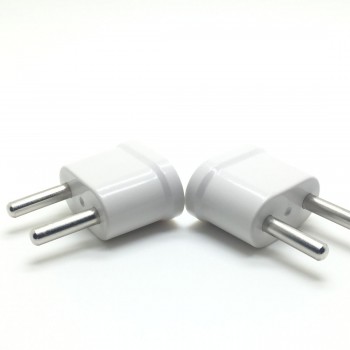 MAIF Good Sale 2pcs US USA to EU EURO Europe Travel Power Plug Adapter Charger Converter for USA converter White