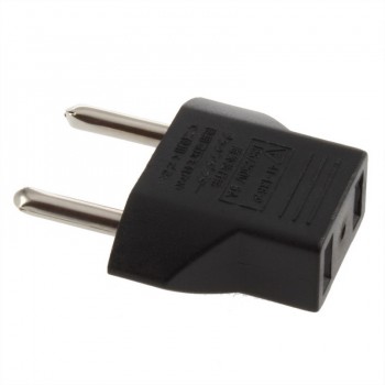 1Pcs EU Plug Adapter 2 Pin to EU 2 Round Pin Plug Socket Input AC 110V-250V 10A Travel Plug Converter Power Adapters 220V