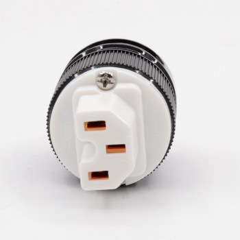 2pcs IEC HIFI Red copper IEC connector US/EU/AU AC power plug  for Diy audio power cable