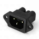 Free shipping 2pcs moonsaudio AC FI-06(G) IEC Inlet Socket pure copper Gold Plated HIFI Power