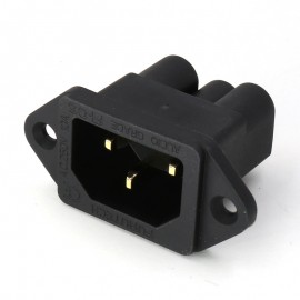 Free shipping 2pcs moonsaudio AC FI-06(G) IEC Inlet Socket pure copper Gold Plated HIFI Power