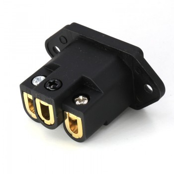 Free shipping 2pcs moonsaudio AC FI-06(G) IEC Inlet Socket pure copper Gold Plated HIFI Power