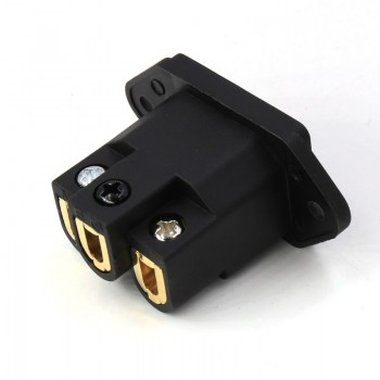 Free shipping 2pcs moonsaudio AC FI-06(G) IEC Inlet Socket pure copper Gold Plated HIFI Power