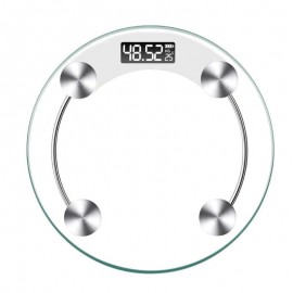 180kg Digital LCD High Precision Temperature Display Night Vision Body Weight Scale 6mm Tempered Glass Scale Battery Recharge