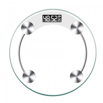 180kg Digital LCD High Precision Temperature Display Night Vision Body Weight Scale 6mm Tempered Glass Scale Battery Recharge