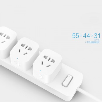 2018 New Arrive Xiaomi Mijia WiFi Smart Socket Plug WiFi Version Wireless Remote Socket Adaptor Power on and off with phone