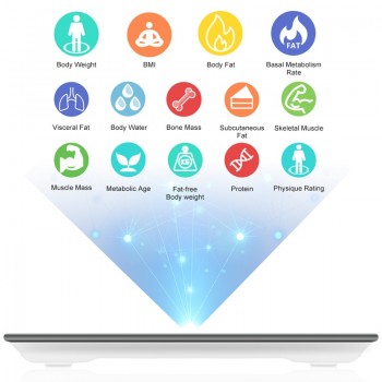Body Fat Monitor weigh Balance Smart Body Fat Scale Intelligent Data Analysis APP Control Digital Weighing Tool Sports fitness