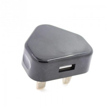 NEW HOT SALES UK Plug Mains Wall 3 Pin USB Power Adaptor Charger For Mobile Cell Phone 47.72*37.45mm