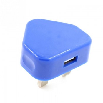 NEW HOT SALES UK Plug Mains Wall 3 Pin USB Power Adaptor Charger For Mobile Cell Phone 47.72*37.45mm